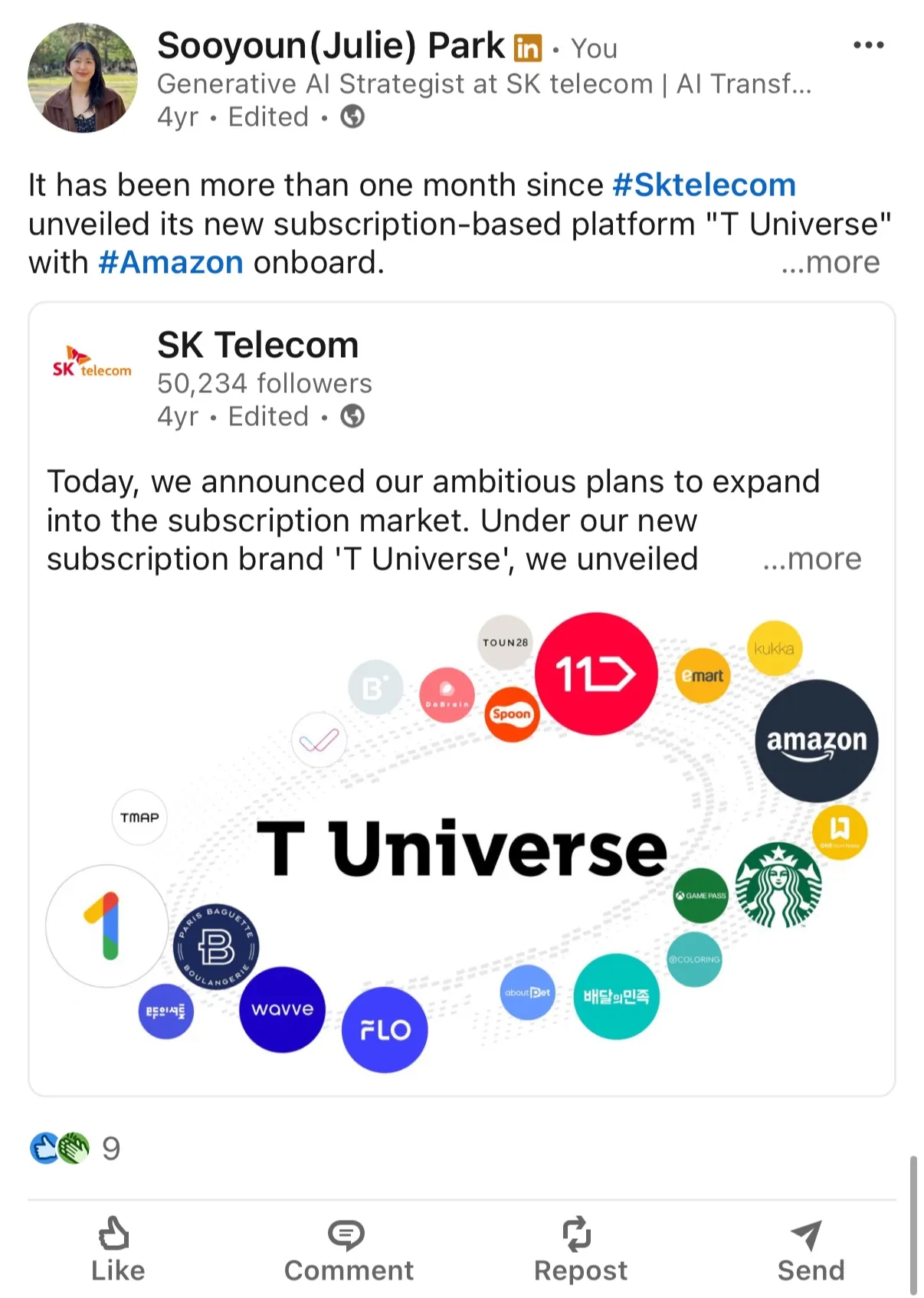 T Universe subscription platform