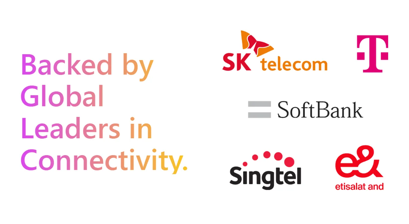 Backed by global leaders in connectivity